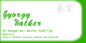 gyorgy walker business card